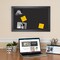 PinPix Custom Bulletin Board Black Diamond Poster Board Has a Fabric Style Canvas Finish, Framed in Satin Black, by ArtToFrames (PinPix-120)